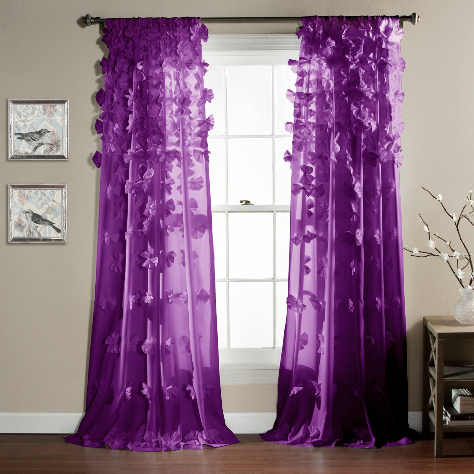 Riley Girls Bedroom Curtain Panel Walmart Com