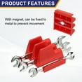 thumbnail image 3 of 23pcs Magnetic Wrench Organizer for Tool Box, Magnetic Modular Wrench Organizer Holder Toolbox Universally for 23 Tools Drawer Chest Ratcheting Offset Wrenches, Red, 3 of 7