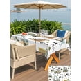 thumbnail image 4 of Outdoor Tablecloth with Umbrella Hole and Zipper, Cartoon Tractor Rectangle Table Cloth 52x70 Inch Waterproof Tablecloth, Cute Digger Shovel Truck Country Car Picnic Table Cover for Patio Camping, 4 of 7