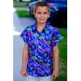 thumbnail image 3 of Lanbubble Boy's Button Down Hawaiian Shirts Short Sleeve Aloha Shirt Cool Cartoon Print Tops, 3 of 6