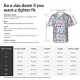 thumbnail image 4 of Picia Rose Flowers Gentle Cotton Regular Fit Short Sleeve Casual Hawaiian Shirt for Men-X-Large, 4 of 9