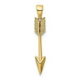 thumbnail image 3 of Diamond2Deal 14K Yellow Gold 3D Arrow Pendant for Men, 3 of 4