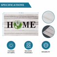 thumbnail image 6 of Rustic Placemats Set of 6, Eucalyptus Leaves Green Wreath Wooden Plaid Home Placemats for Dining Table, Place Mats for Kitchen Tabletop, Waterproof Wipeable Dining Table Mats Set, 6 of 9