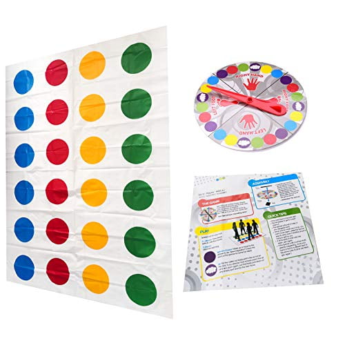 Family Floor Game /Foot Game: Bigger Mat Kids Party Game Age 6+ More Colored Spots