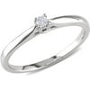 Diamond Accent Sterling Silver Solitaire Promise Ring