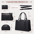 thumbnail image 2 of Set 4 Bolsas Mujer Bandolera Para Dama Xtellar negroTote Hombro, 2 of 3