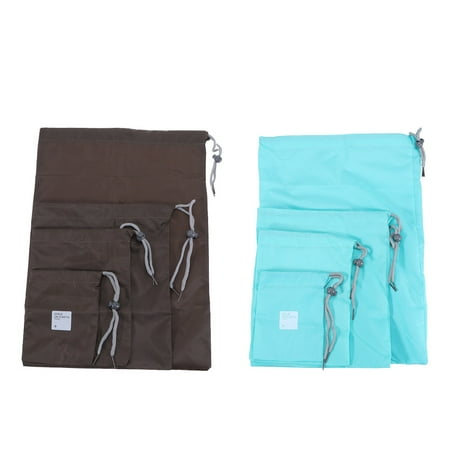 

HOMEMAXS 8 Pcs Multifunctional Water-proof Nylon Drawstring Bag Cord Bag Storage Packing Bag for Outdoor Traveling (The English Letters in the Pattern for Random)