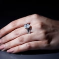 thumbnail image 6 of Rosec Jewels IGI Certified 3 Carat Lab Grown Diamond Engagement Ring with Band - Oval Wedding Ring Set for Women - E-VS1 Quality, 925 Sterling Silver, US 4.00, 6 of 9