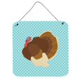 thumbnail image 1 of "Treasures Blue French Turkey Dindon Check Metal Print, 6"" H x 6"" W" Caroline's Treasures BB8164DS66, 1 of 1