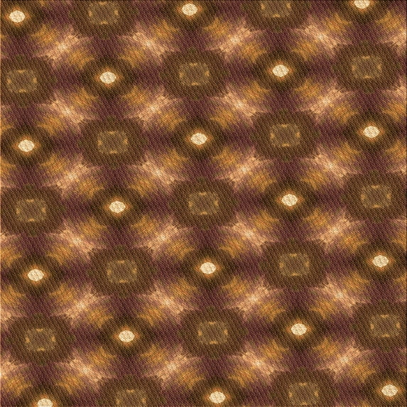 Ahgly Company Indoor Square Patterned Papaya Orange Area Rugs, 8' Square