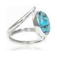 thumbnail image 3 of YoTreasure 10x14 MM Turquoise Split Shank Ring .925 Sterling Silver, 3 of 7