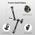 thumbnail image 2 of SMALLRIG 9.5 inch Adjustable Power Articulating Magic Arm with Both 1/4" Thread Screw for LCD Monitor/ Lights - 2066, 2 of 5