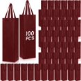thumbnail image 1 of Bolsas de regalo para vino Windyun, 100 unidades, reutilizables, 35 x 9 x 10 cm, 1 of 7