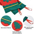 thumbnail image 4 of HWZWT Red and Green 24 Pieces Christmas Mini Stockings 7 Inch Christmas Gift Card Stockings Silverware Holder for Rustic Style Christmas Tree Decoration Supplies, 4 of 5