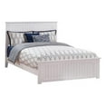 thumbnail image 1 of Leo & Lacey Cottage Design Farmhouse Solid Wood Queen Panel Bed in White, 1 of 3