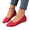 Red, variant on YOUYEDIAN Loafers for Women Versatile Pointed Toe Comfy Fashion Low Cut Slip On Flats Casual Low Heel Outdoor Dress Shoes