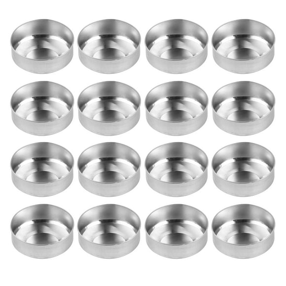 100pcs Aluminum Tea Light Tins Tea Light Empty Case Candle Making Containers