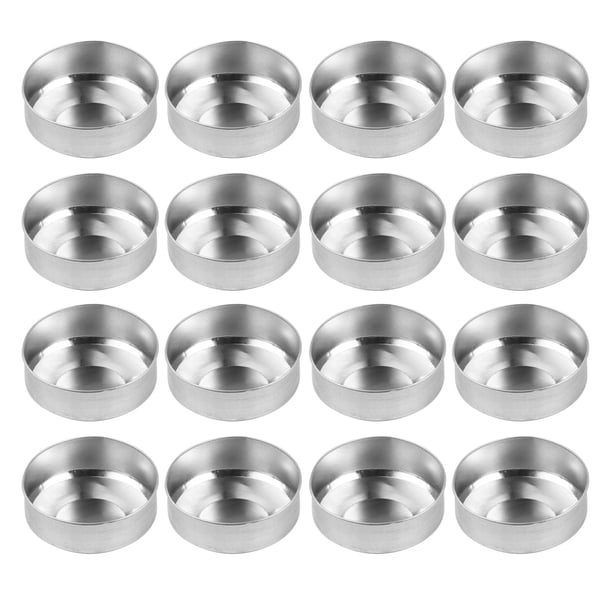 100 latas de aluminio para velas de té, envases vacíos para velas de té, recipientes para hacer velas