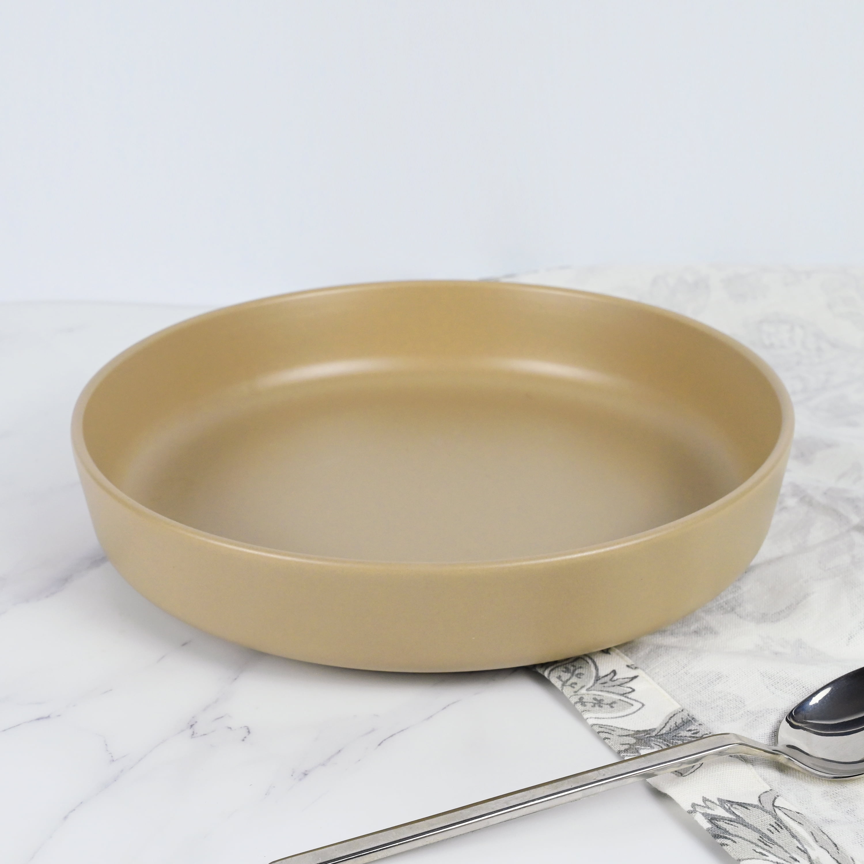 (4 pack) Mainstays Alessandra Matte Brown Stoneware Dinner Bowl