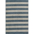 thumbnail image 3 of Unique Loom Outdoor Striped Collection Area Rug - Distressed Stripe (8' x 11' 4" Rectangle Blue/Ivory), 3 of 7
