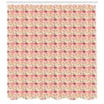 thumbnail image 3 of Fruit Shower Curtain, Healthy Snacks Fruits and Vegetables Theme Pomegranate Banana Carrot Fig Pattern, Fabric Bathroom Set with Hooks, 69W X 84L Inches Extra Long, Multicolor, by Ambesonne, 3 of 3