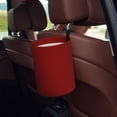 thumbnail image 5 of Naloa Maroon Car Trash Can Garbage Car Accessories Trash Can Car Waste Bin for for Driver and Passenger Any Vehicle, 5 of 7