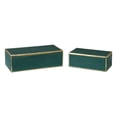 thumbnail image 5 of Uttermost Karis 2-Piece Transitional Polyresin Box Set in Emerald Green/Gold, 5 of 5