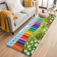 thumbnail image 2 of Cartoon Turtle Colorful Pencil Runner Rugs 2x6 ft Blue Sky Green Lawn Ant Flower Butterfly Washable Hallway Rugs Non-Slip Floor Mats Absorbent Carpet Bedside Runners for Bedroom Kitchen Laundry Room, 2 of 9