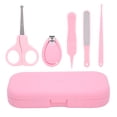 thumbnail image 1 of Juego de cuidado de uñas para bebé, 5 uds., tijeras, pinzas para las orejas, cortaúñas para recién nacido, 1 of 8