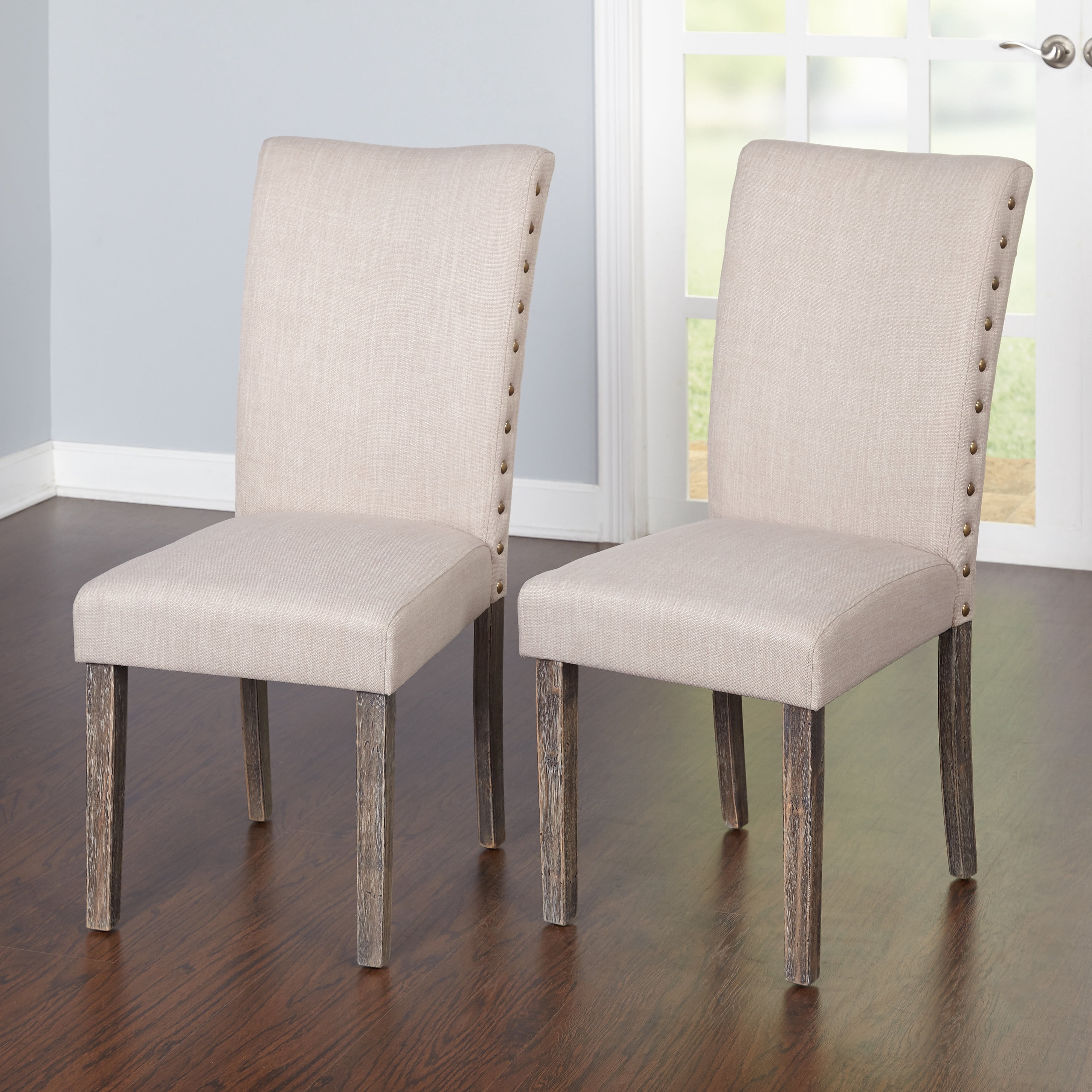 Burswood Parson Chair, Set of 2, Weathered Gray