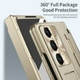 thumbnail image 6 of Case for Samsung Galaxy Z Fold 7, Anti-Scratch Shockproof Glossy PC Ultra Slim Hinge Protection Wireless Charging with Screen Protector Phone Cover for Samsung Galaxy Z Fold 7 - Gold, 6 of 7