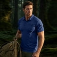 thumbnail image 6 of Muscle Fit Polo Shirt for Men Quick Dry Polo Breathable Performance T Shirt for Gym Workout Summer Sports, 6 of 9