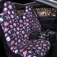 thumbnail image 2 of Uemuo Skull mushroom space Pattern Car Seat Covers for Front Seats Waterproof Seat Covers for Cars, Universal Auto Front Seats Protector Fits for Car-2 PCS, 2 of 6
