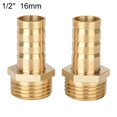 thumbnail image 1 of Brass Hose Connector Adapter Screw Connection 1/2" Nozzle (6mm-16mm) 2 Pcs 16mm 1/2'', 1 of 9