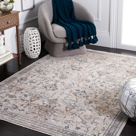 Safavieh Jasmine Randa Floral Area Rug, Gray/Blue, 5'3" x 7'7"