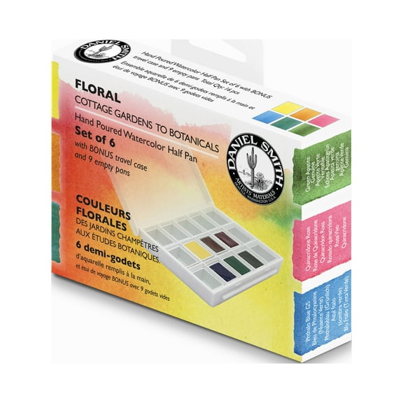 Daniel Smith Extra-Fine Watercolor Half Pan Set, 6-Colors, Inspiration II
