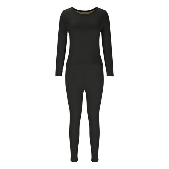 Kmdttou Womens Sweatshirt for Women's Fall And Winter New Solid Color Underwear Rong Patch Heating And Warmth Set Suit on Clearance!