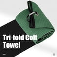 thumbnail image 2 of Toalla De Golf Triple Plegable Mile High Life | Tela De Microfibra Premium | Patrón De Gofres | Con Mosquetón Resistente | Toalla De Golf Para Hombres Y Mujeres (Toalla Greengolf), 2 of 5