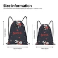 thumbnail image 2 of Goofa The Nightmare Before Christmas Print Drawstring Backpack Bag Sport Gym Sackpack Cinch Bags Drawstring Bags Draw String Sport Bag-Medium, 2 of 6