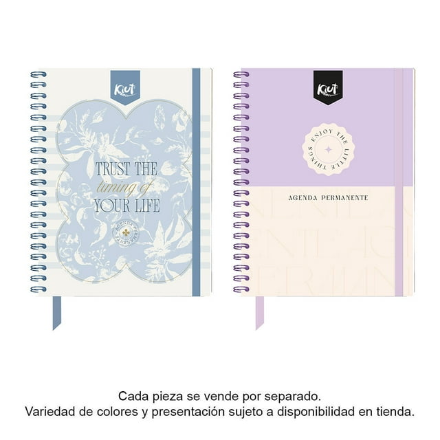 Agenda Permanente Kiut 161 hojas Varios Modelos 1 pieza