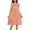 Orange, variant on Diufon Women's Sleeveless Nightgown Comfy Solid Color Ruffled Hem Pajamas Dress Plus Size Loose Nightdress