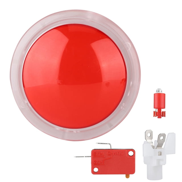 Bouton Poussoir de Jeu, 100mm Lampe LED Bouton Rond Ultra Réactif