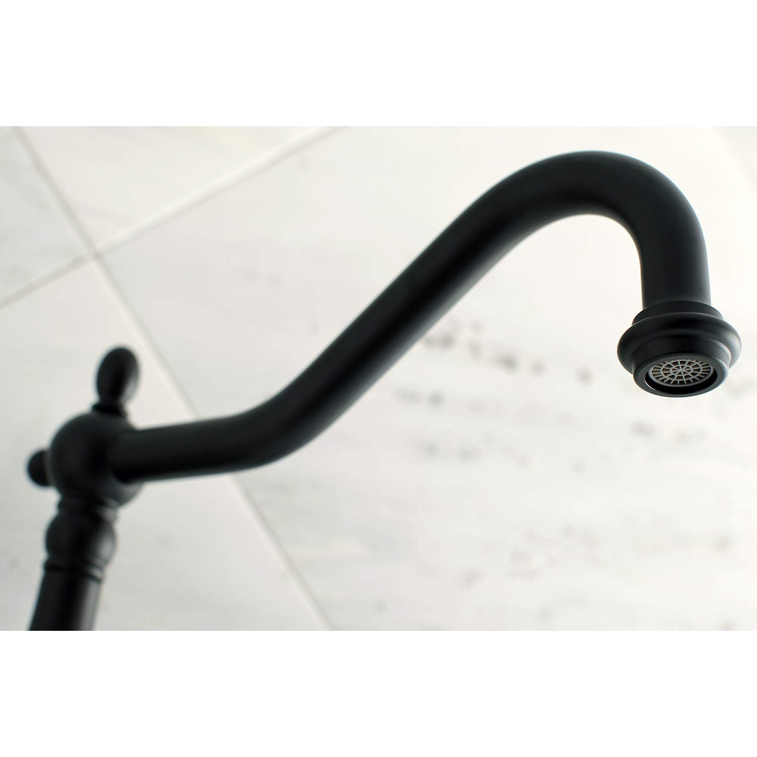 Kingston Brass Heritage Roman Tub Faucets With Matte Black Finish KS1020AL