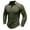 Olive Green, variant on WREESH Mens Workout Shirts Henley Shirts Fitness Jogger Undershirt Solid Color Long Sleeve Shirts Slim Fit Button Pullover Light Blue
