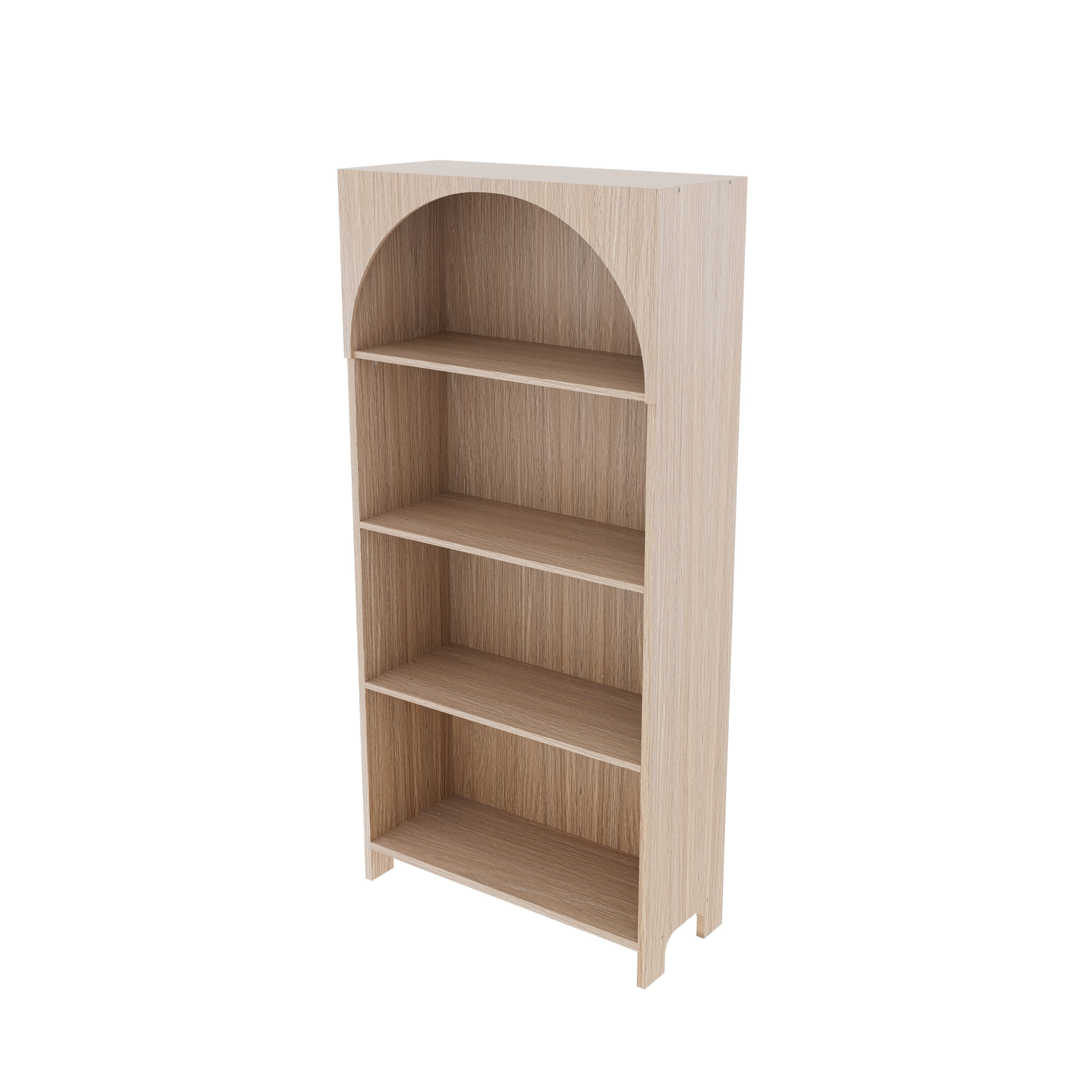 House of Happy Arched Bookshelf, Natural