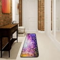 thumbnail image 3 of Dreamtimes Glittering Stars Purple Hallway Runner Rug 2'x6' Kitchen Rug with Rubber Backing Non Slip Entryway Rug Runner Washable Soft Area Rug for Hallway Bedroom Kitchen Decor, 3 of 6