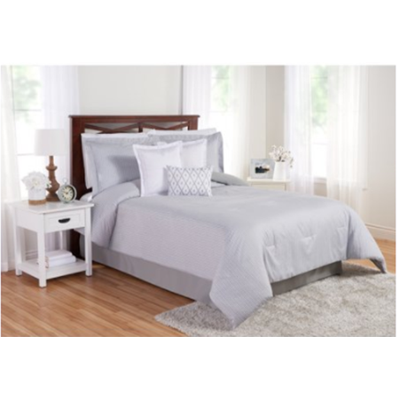 Better Homes Gardens Neutral Stripe 7 Piece Comforter Set