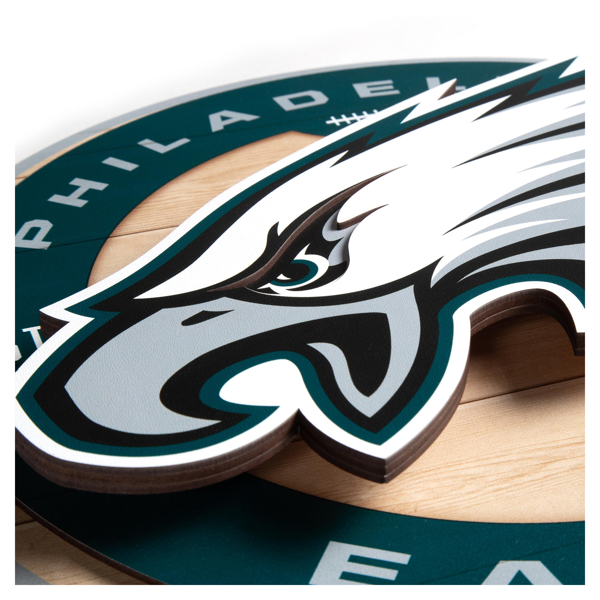 IDNA Philadelphia Eagles 15" x 15" 3DX Logo Circle Backer Wall Art
