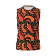 thumbnail image 6 of Lsque Red Hot Chili Print Men's Cotton Blend Sleeveless Muscle Shirts (S-3XL)- Moisture Wicking, Odor Protection, UPF 30+,XX-Large, 6 of 8