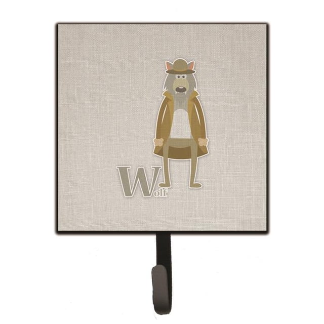 Carolines Treasures BB5748SH4 Alphabet W For Wolf Leash or Key Holder